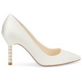 Bella Belle Shoes Audrey, wedding shoes, ivory wedding shoes, beautiful wedding shoes, modern wedding shoes, designer wedding shoes