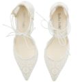Bella Belle Shoes Cassie, wedding shoes, ivory wedding shoes, beautiful wedding shoes, modern wedding shoes, designer wedding shoes, block wedding shoes