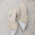 Bella Belle Shoes Kayla, wedding shoes, ivory wedding shoes, beautiful wedding shoes, modern wedding shoes, designer wedding shoes