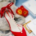 Bella Belle Shoes Lisa, Wedding shoes, comfortable wedding shoes, pretty wedding shoes, pretty shoes, red wedding shoes, evening shoes, pearl shoes, low heel shoes, occasion shoes