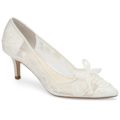 Bella Belle Shoes Monica, wedding shoes, ivory wedding shoes, beautiful wedding shoes, modern wedding shoes, designer wedding shoes, lace wedding shoes