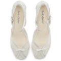 Bella Belle Shoes Octavia, wedding shoes, ivory wedding shoes, beautiful wedding shoes, modern wedding shoes, designer wedding shoes, block wedding shoes