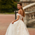 Moonlight Couture H1467, wedding dress, sexy wedding dress, fitted wedding dress, lace wedding dress, bridal overskirt, moonlight bridal wedding dress