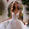 Moonlight Couture H1394, a-line wedding dress, blush wedding dress, moonlight bridal wedding dress