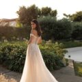 Pronovias Cloe, wedding dress, a-line wedding dress, bardot wedding dress