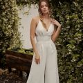 Catherine Deane Ariana Bridal jumpsuit. Available at Rachel Ash Bridal boutique in Atherstone, Warwickshire