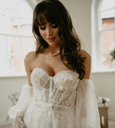 Mia Lavi wedding dresses and bridal separates available at Rachel Ash Bridalwear in Warwickshire.