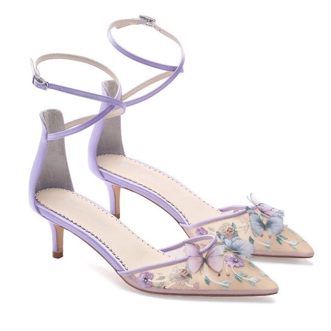 Bella belle shoes estelle garden lavender low heel with butterflies 1 1000x